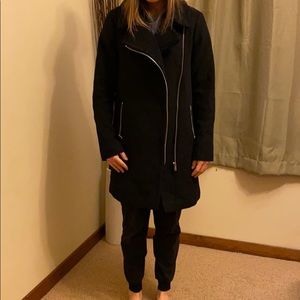 Black formal peacoat